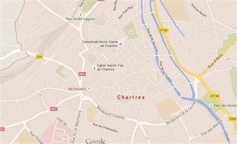 Map of Chartres