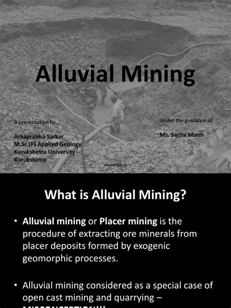 Alluvial Mining | Gold Mining | Sedimentary Rock