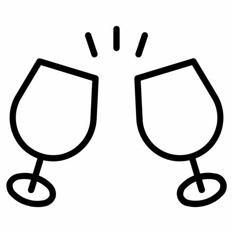 Glasses Cheers Drinks Party Icon Download On Iconfinder