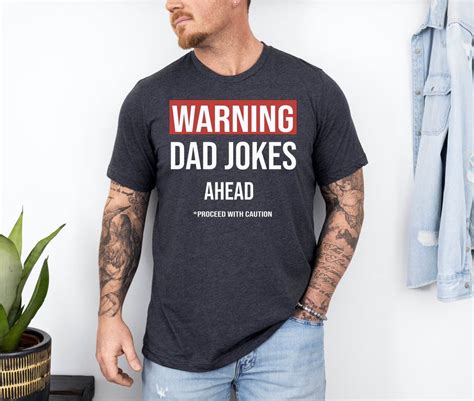 Warning Dad Jokes Ahead Shirt,dad Jokes Shirt,funny Dad Shirt, Funny ...