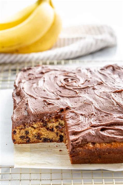 Banana Chocolate Chip Cake - Saving Room for Dessert