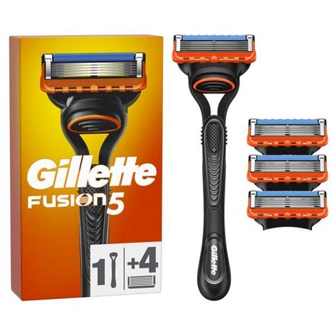 Gillette Fusion Handle 4 Blades Mens Superdrug