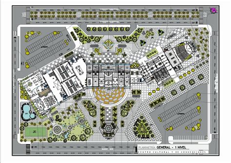 Cultural And Convention Center In Autocad Cad 1102 Mb Bibliocad