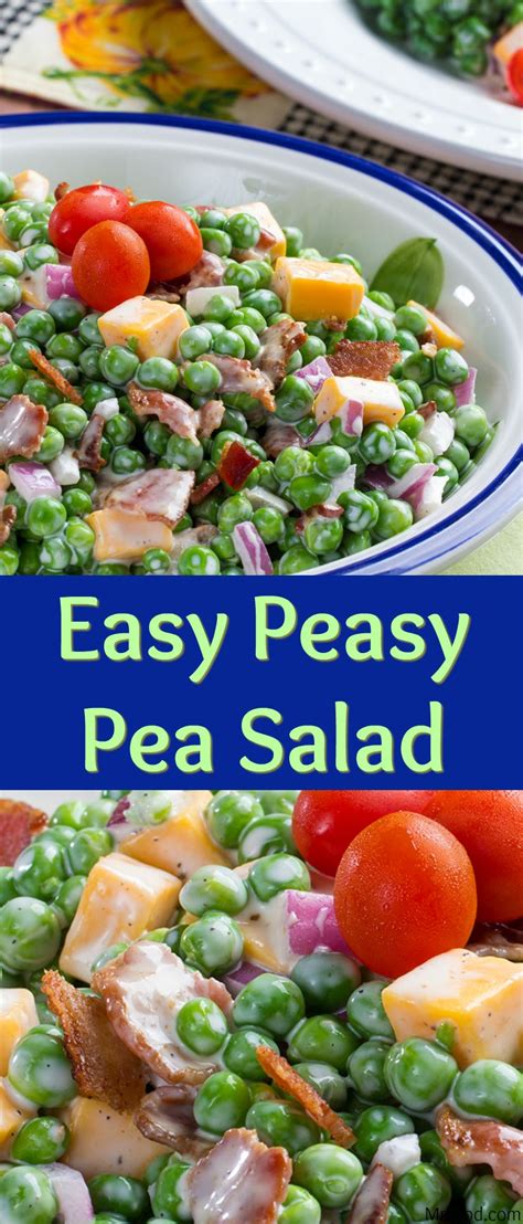 Easy Peasy Pea Salad Recipe Pea Salad Pea Salad Recipes Salad Recipes