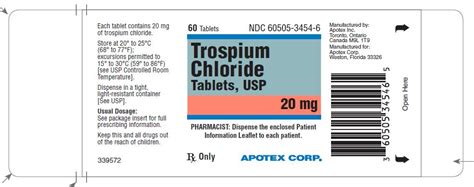 BUY Trospium Chloride (Trospium Chloride) 20 mg/1 from GNH India at the ...