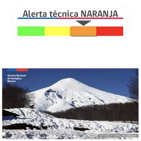 Volcán Villarrica sube a Alerta Naranja por riesgo de erupción