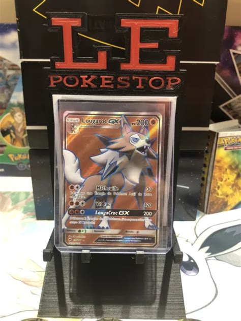 Carte Pokemon Lougaroc Gx Fr Full Art Sl Ombres Ardentes Eur