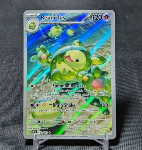 Reuniclus Illustration Art Rare Holo Foil Temporal Forces Pokemon Card