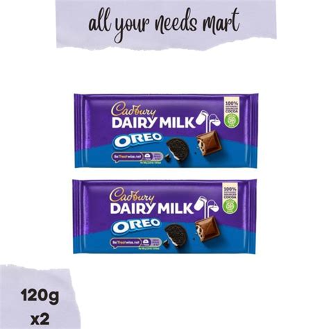 Cadbury Dairy Milk Oreo 120g X2 Lazada Ph