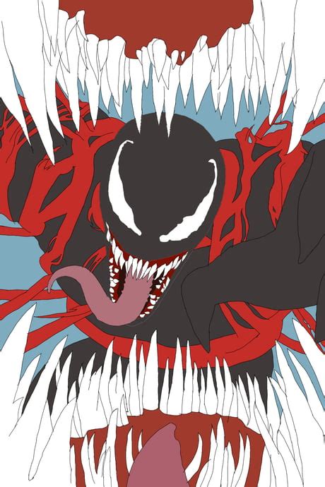 How To Draw Venom And Carnage