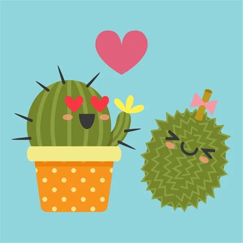 The Loving Couple Of Cactus — Stock Vector © Bualai 70251037