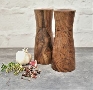 Handmade Salt And Pepper Mills In English Black Walnut By The Natural