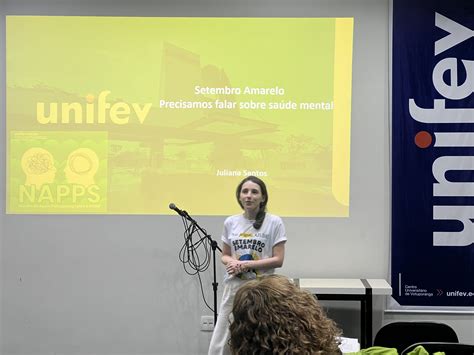 Unifev Realiza Palestra Sobre Setembro Amarelo Seus Colaboradores