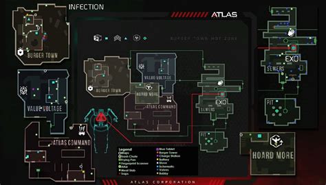 Heres An Infection Easter Egg Map Pointing To All Key Item Locations