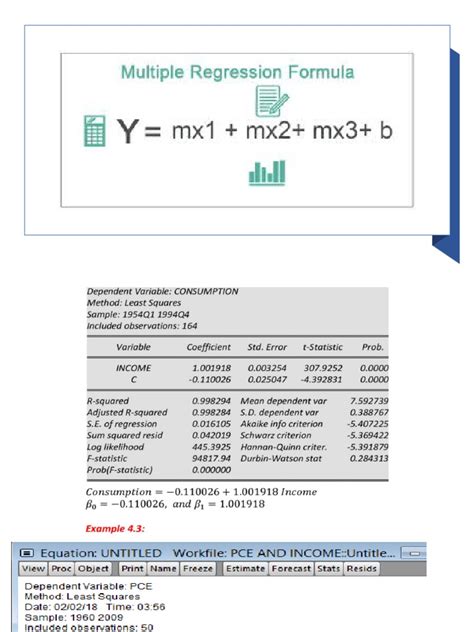 Examples of Simple and Multiple Regression Models | PDF