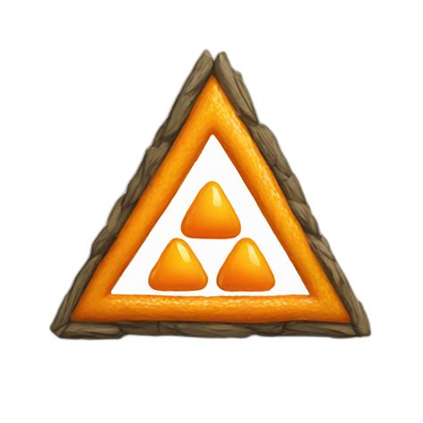 Triforce Orange Color Ai Emoji Generator