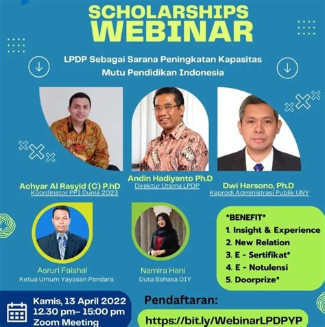 Webinar Beasiswa Lpdp Sebagai Sarana Peningkatan Kapasitas Mutu