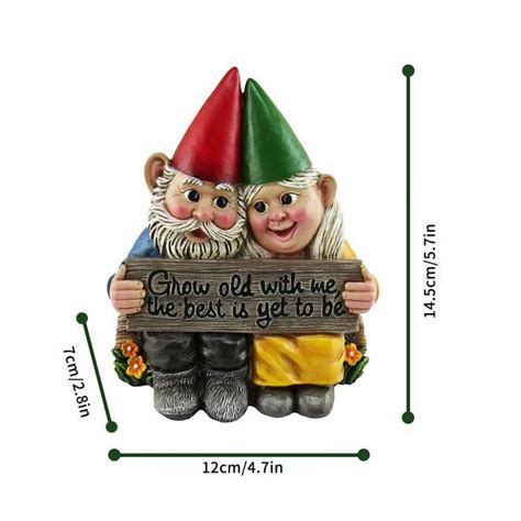 Statue De Gnomes De Jardin En R Sine Figurines De Nains Coquins