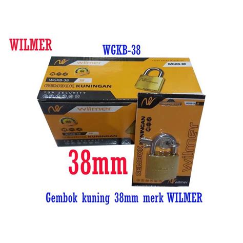 Jual Gembok Kuning Mm Wilmer Padlock Koper Tas Gembok Wgkb