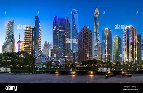 Lujiazui High Rise Buildings In Shanghai Stock Photo Alamy