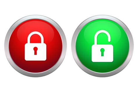 Internet Icons On Green Background Lock Vector Profile Vector Lock