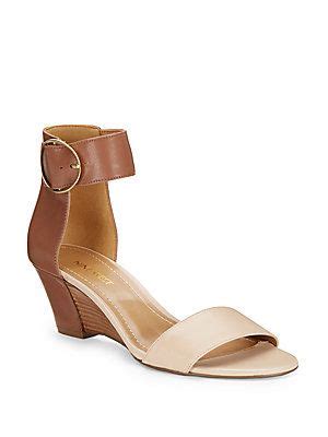 Nine West Ventana Leather Demi Wedge Sandals