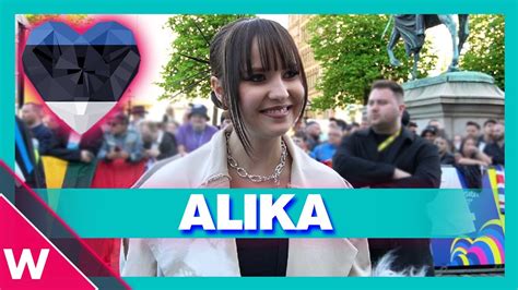 Alika Estonia Eurovision 2023 Turquoise Carpet Opening Ceremony