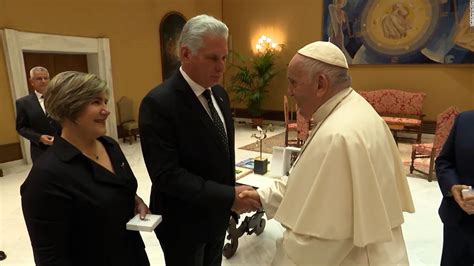 El Papa Francisco Se Re Ne Con El L Der Cubano Miguel D Az Canel Cnn