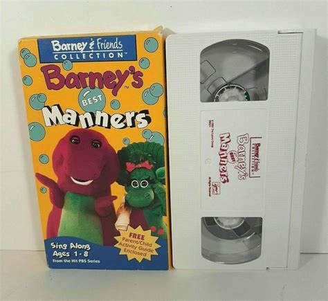 Barneys Best Manners Vhs Video Tape 1993 Barney And Friends Collection