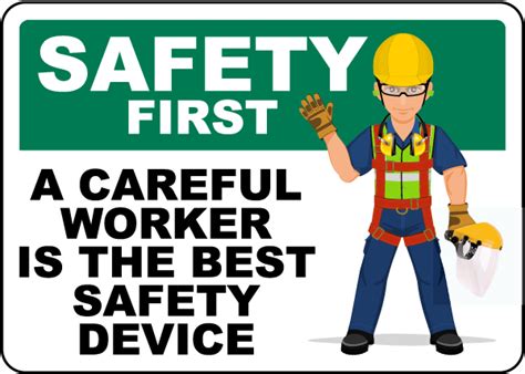 Safety First Always Start With Job Safety Briefing Sign Save