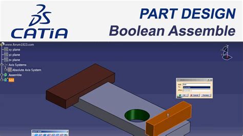 Catia V E Itim Tutorial Part Design Assemble Youtube