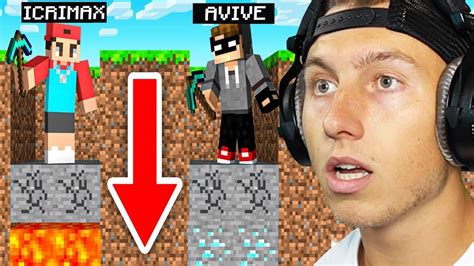 MINECRAFT Aber NUR NACH UNTEN Bauen YouTube