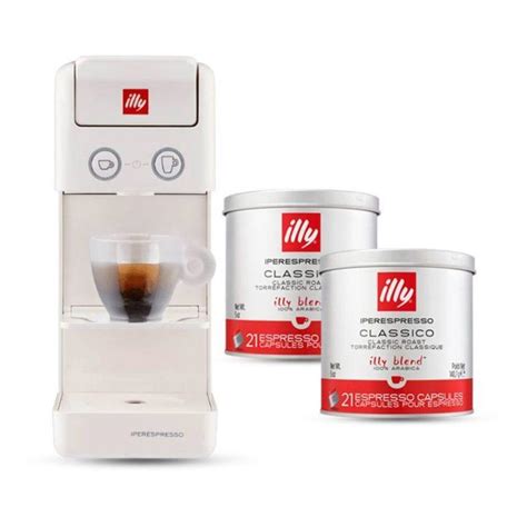 Illy Y3 3 IperEspresso Coffee Machine Starter Kit Classico White Illy