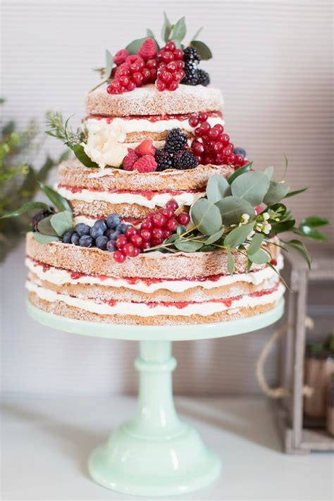 30 wunderschöne Naked Cake Ideen für Hochzeit Hochzeitskiste