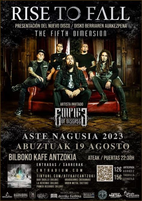 RISE TO FALL Anuncia Concierto En Bilbao Para Presentar The Fifth