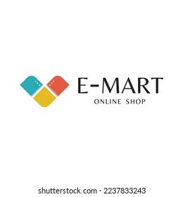 Emart Online Shop Logo Design Vector Stock Vector (Royalty Free ...