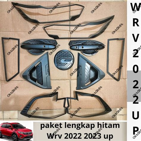 Paket Lengkap Honda Wrv Hitam Garnish Depan Belakang