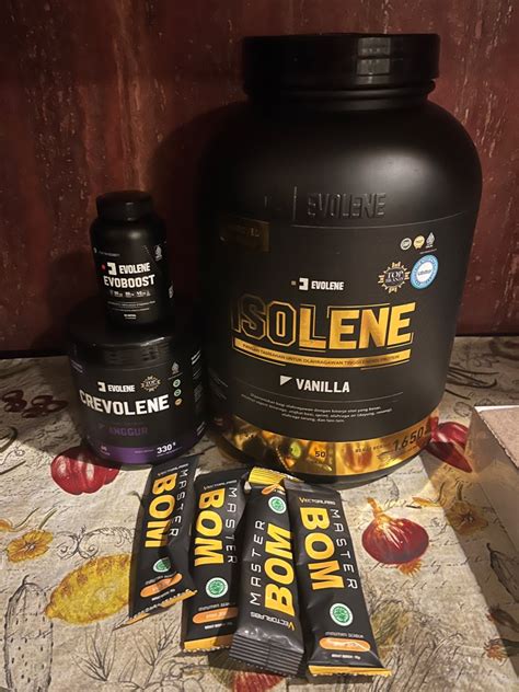 Whey Protein Isolene Merk Evolene Isi 32 Sachet Olah Raga