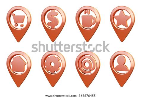 8 Orange Map Pin Icons Shop Stock Illustration 365676455 Shutterstock