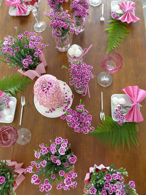 Pink Power Diy Blumen Tischdeko Mit Mininelken Sophiagaleria