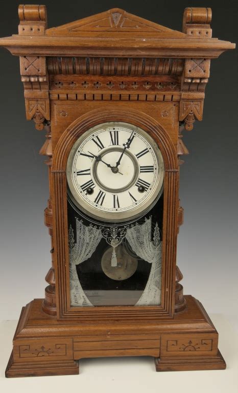 Sold Price 1887 William Gilbert Wooden Case Wall Mantel Clock May 6