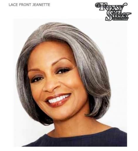 Alicia Foxy Silver Synthetic Lace Front Wig Jeanette