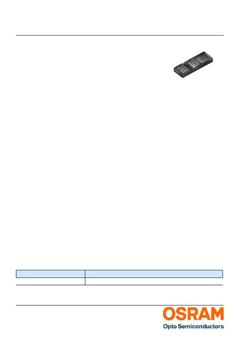 SFH-7060 datasheet(1/24 Pages) OSRAM | BioMon Sensor