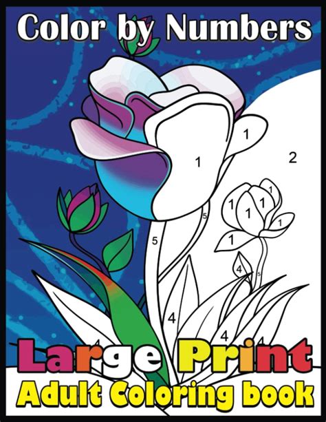 Buy Adult Color By Number Large Print Coloring Book Color By Number