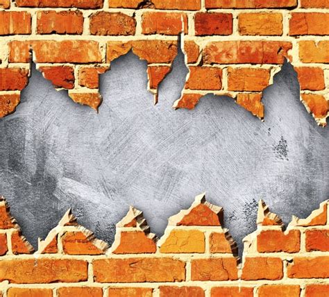 Torn Brick Wall Stock Illustration Illustration Of Grungy 16318782