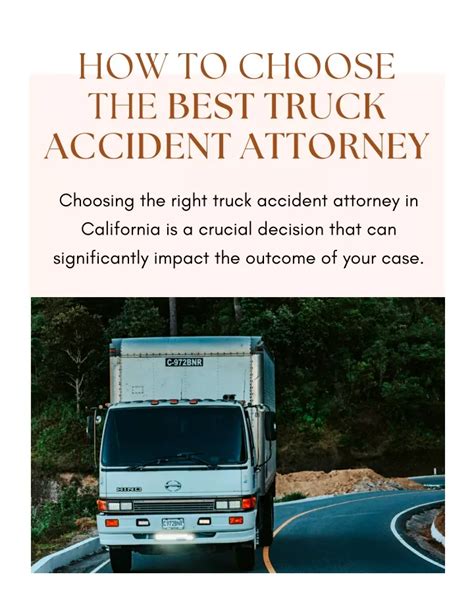 Ppt How To Choose The Best Truck Accident Attorney Powerpoint