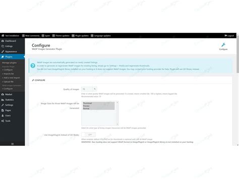 Webp Images Generator Plugin For Osclass Design And Appearance