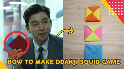 Cara Bikin Ddakji Seperti Di Film Squide Game How To Make Ddakji In