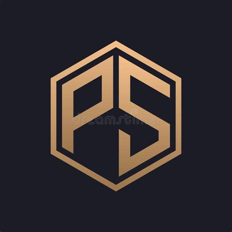 Elegant Hexagon Letter Ps Logo Design Initial Luxurious Ps Logo