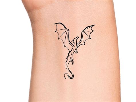 Dragon Temporary Tattoo Etsy